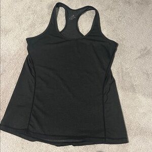 size medium icy zone dark grey racerback tank top